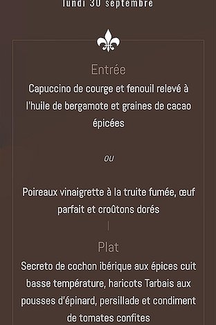 20190930_Screenshot_130624_Pixel3a-JEB_stitch 25€ for two courses or 31€ for three courses